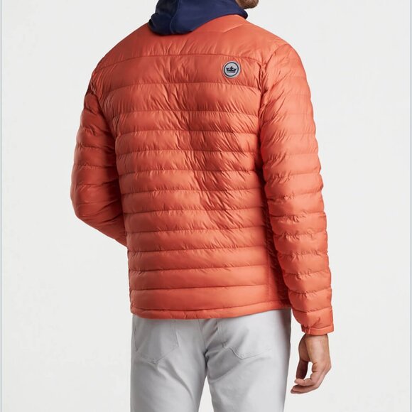Peter Millar All Course Quilted Puffer Jacket in Burning Sunset Size Large NWT - Picture 2 of 12